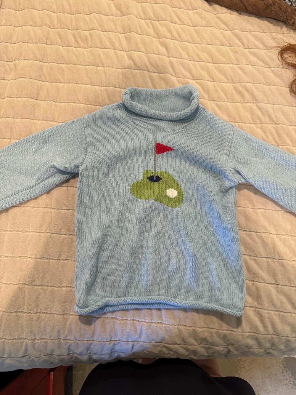 Mudpie roll neck golf sweater